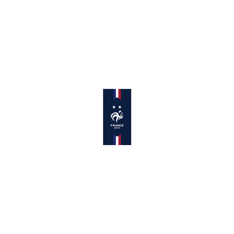 Drap de plage imprimé 100% coton - Equipe de France de football - 2 Etoiles.