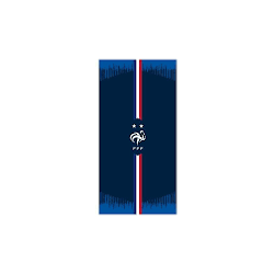 Drap de plage imprimé 100% coton - Equipe de France de football - 2 Etoiles.