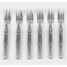 Coffret de 6 Fourchettes - inox - jean dubost Laguiole - fabriqué en France.