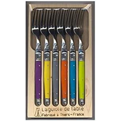 Coffret de 6 fourchettes de table - jean Dubost laguiole - fabriqué en France.