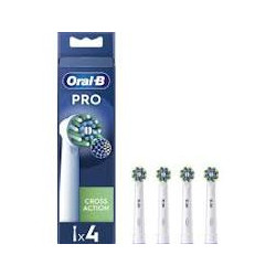 Oral-B Pro - Cross Action - Brossettes pour Brosse à dents électriques -  Pack De 4 Unités - Blanc.