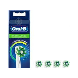 Oral-B Pro - Cross Action - Brossettes pour Brosse à dents électriques -  Pack De 4 Unités - Blanc.