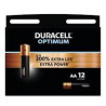 Piles AA - Duracell Optimum - (lot de 12) - Alcalines piles 1,5V - Jusqu’à 200% plus longtemps ou plus puissant.