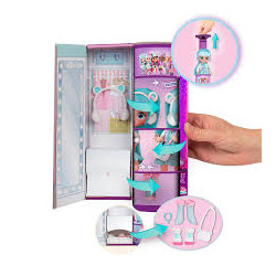 BFF BY CRY BABIES Kristal | Poupée Fashion à Collectionner avec Cheveux Longs -Vêtements en tissu et 9 Accessoires.