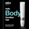 Braun Body Mini BS1000 - Tondeuse Corps Électrique Pour Femme Et Homme - Blanc.