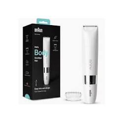 Braun Body Mini BS1000 - Tondeuse Corps Électrique Pour Femme Et Homme - Blanc.