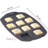 - Revêtement Tefal Moule gâteau 10 mini carrés antiadhésif -  Aluminium recyclé et recyclable.