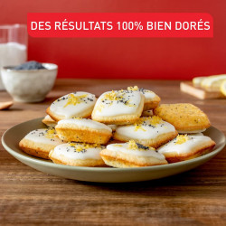 - Revêtement Tefal Moule gâteau 10 mini carrés antiadhésif -  Aluminium recyclé et recyclable.
