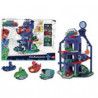 Dickie - PJ Masks - Garage Quartier Général Pyjamasques & 4 Véhicules.