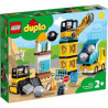 LEGO  Duplo - 10932 La Boule De Démolition - Jeu De Construction avec Camion - Grue Et Bulldozer.