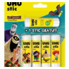 UHU Stic - Bâtons de colle sans solvants -  blanche - deco alléatoire -  lot de 5 stics de 8.2 g
