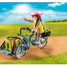 Playmobil country - 71306 - Cycliste avec vélo et remorque Avant - avec Deux Personnages -  Un vélo - Une cagette.