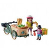 Playmobil country - 71306 - Cycliste avec vélo et remorque Avant - avec Deux Personnages -  Un vélo - Une cagette.