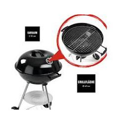 LANDMANN Petit barbecue sphérique à charbon de bois -Surface de cuisson env. Ø 41 cm.