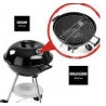 LANDMANN Petit barbecue sphérique à charbon de bois -Surface de cuisson env. Ø 41 cm.