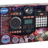 VTech - Kidi DJ Mix - Platine DJ Enfant 12 en 1 - Table de Mixage Bluetooth avec Pads Lumineux - Boule Disco.