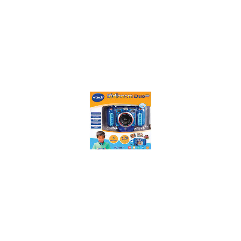 VTech - KidiZoom Duo DX Bleu - Appareil Photo Numérique Enfant 10 en 1.