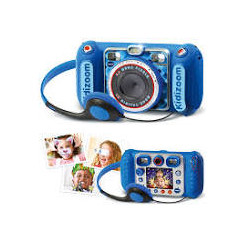 VTech - KidiZoom Duo DX Bleu - Appareil Photo Numérique Enfant 10 en 1.