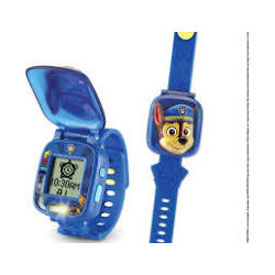 VTech - Pat' Patrouille -  La Montre-Jeu Interactive de Chase -  Montre Enfant à Clapet avec Écran Animé.