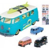 Majorette - Volkswagen The Originals Carry Case - Véhicule 35cm - 3 Véhicules VW Inclus.