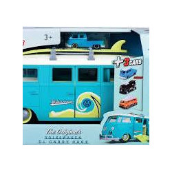 Majorette - Volkswagen The Originals Carry Case - Véhicule 35cm - 3 Véhicules VW Inclus.