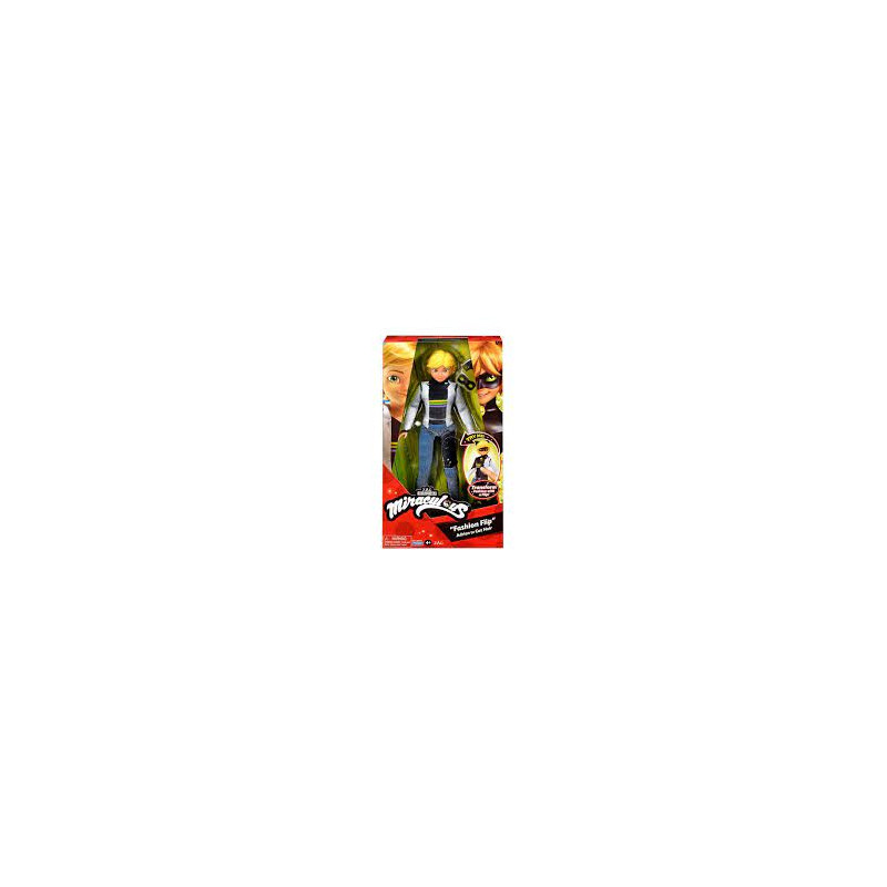 Bandai - Miraculous Ladybug - Poupée à sequin - Adrien.