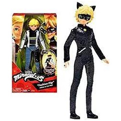 Bandai - Miraculous Ladybug - Poupée à sequin - Adrien.