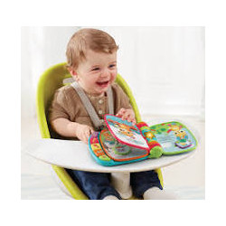 VTech - Super Livre Enchanté des Baby Loulous Bleu - Livre Interactif Bébé - 6 /36 mois.