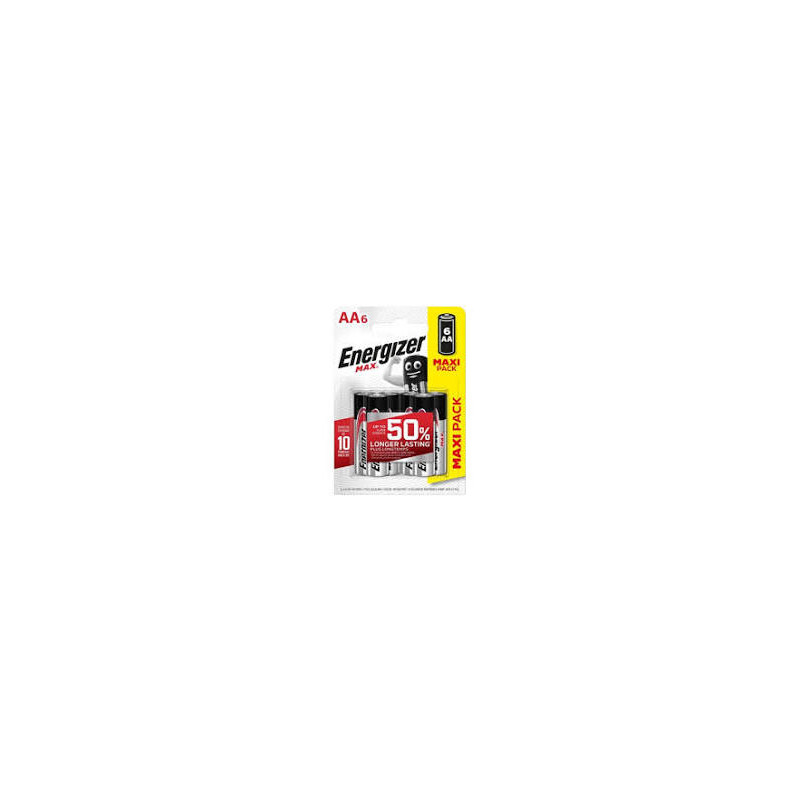 Batterie alcaline AA Maxi Pack Blister de 6
