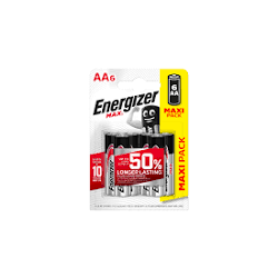 Batterie alcaline AA Maxi Pack Blister de 6