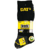 Caterpillar Real Work socks 3 paires Chaussettes, Noir (Black), 41-45 EU (Lot de 3) Homme