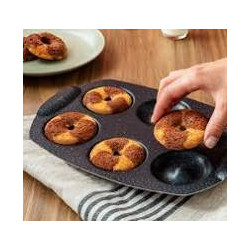 Tefal Moule gâteau 6 mini donuts - Revêtement antiadhésif -  Aluminium recyclé et recyclable.