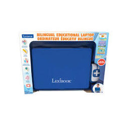 Lexibook- Mouse Ordinateur Portable éducatif bilingue Anglais/français écran Couleurs