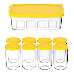 SEB -  La Yaourtiere 2 Avec écran LCD -  2 Programmes automatique Yaourt 8 pots Fromage Blanc Frais 1 L.