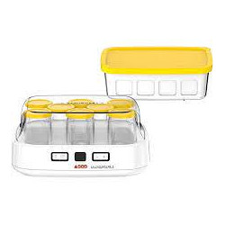 SEB -  La Yaourtiere 2 Avec écran LCD -  2 Programmes automatique Yaourt 8 pots Fromage Blanc Frais 1 L.