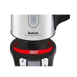 Tefal Bouilloire électrique sans fil inox - 1.7 L - 2400 W -  7 températures réglables de 60 à 100 degrés.