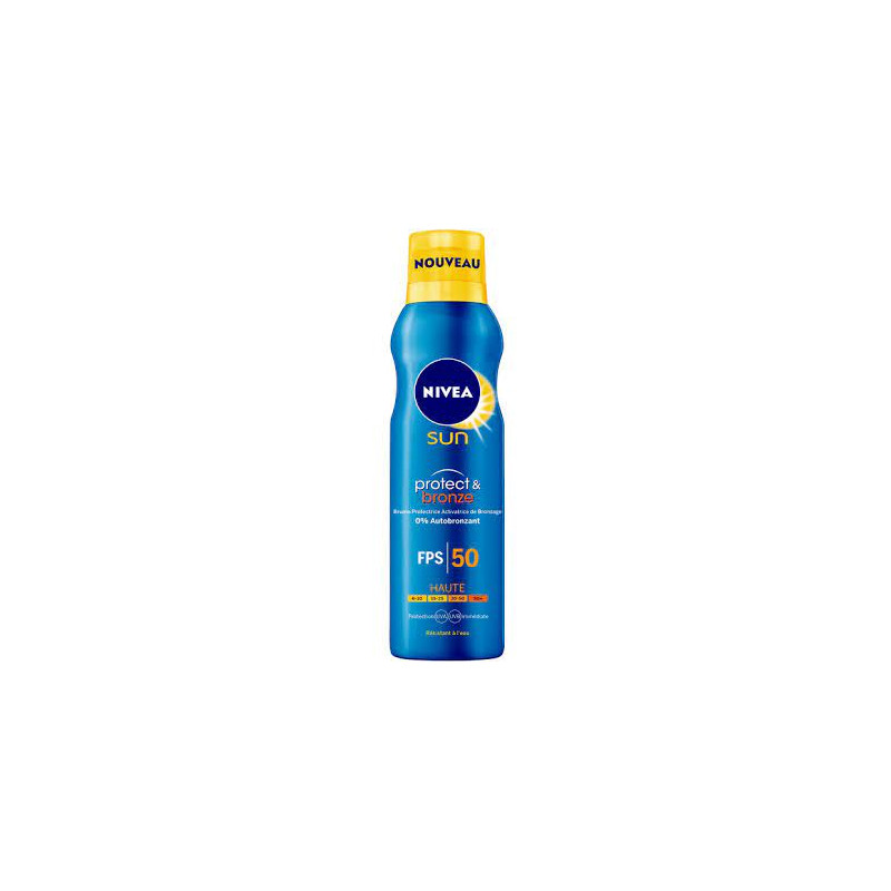 NIVEA SUN -  Brume huile activateur de bronzage Protect & Bronze -  FPS 50.
