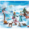 Playmobil 9008 -  Calendrier de l'Avent Famille Royale en Patins à Glace.