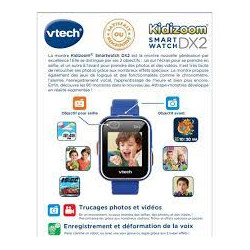 VTech - KidiZoom SmartWatch DX2 Bleue - Montre Digitale Enfant -  Photo -  Selfie -  Vidéo - Écran Tactile Vertical.