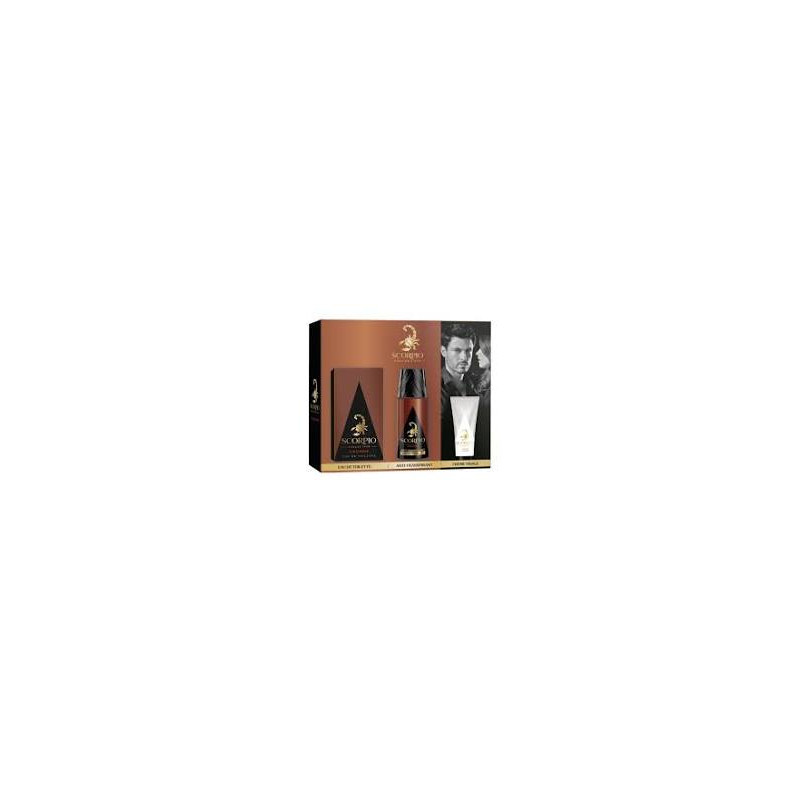 Scorpio l'Homme -  Coffret 3 produits - Eau de Toilette -  Déodorant Atomiseur -  Gel Crème pour Visage.