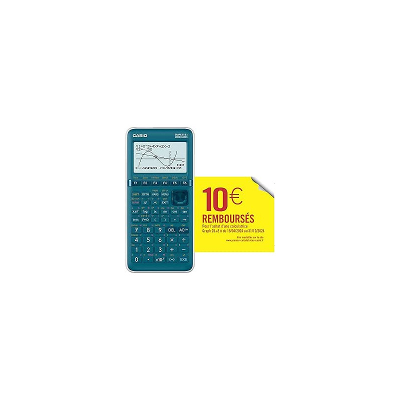 Casio Graph 25+ EII Calculatrice graphique avec mode examen.