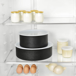 Tefal Ingenio Couvercles hermétiques 16/20 cm - Compatible réfrigérateur - congélateur et lave-vaisselle - Fabriqué en France.