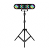 Pack jeux de lumières LyteQuest RAINBOW - Portique - PAR LED - Mode Audio - Auto - Télécommande - SON .