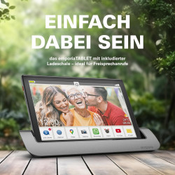 Emporia TAB1-001 - Tablette pour Seniors 4G Volte - Tablette PC avec Carte SIM - Écran 10.1 - Android 11 - Appareil Photo 13 MP