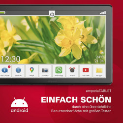 Emporia TAB1-001 - Tablette pour Seniors 4G Volte - Tablette PC avec Carte SIM - Écran 10.1 - Android 11 - Appareil Photo 13 MP