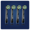 Oral-B CrossAction  tête de brosses 4 pièce(s) Noir