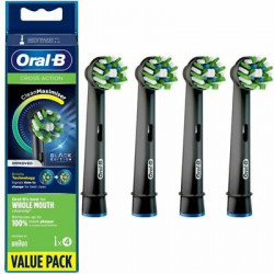 Oral-B CrossAction  tête de brosses 4 pièce(s) Noir