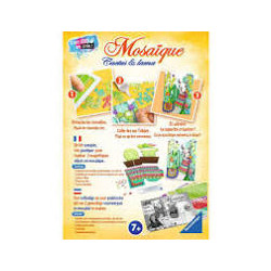 Ravensburger - Mini coffret Mosaïque - Thème Cactus et Lama - Loisir créatif - Kit d'activités enfants.