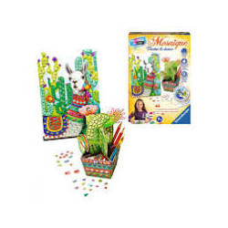 Ravensburger - Mini coffret Mosaïque - Thème Cactus et Lama - Loisir créatif - Kit d'activités enfants.