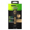 GilletteLabs Avec Barre Exfoliante - Rasoir Pour Homme Gillette - 1 Manche - 1 Lames - Avec Socle Magnétique.